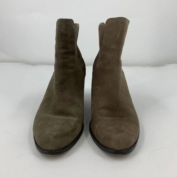 Eileen Fisher Women's Peer Suede Leather Ankle Stacked Heel‎ Booties Size 8.5 - Picture 10 of 14
